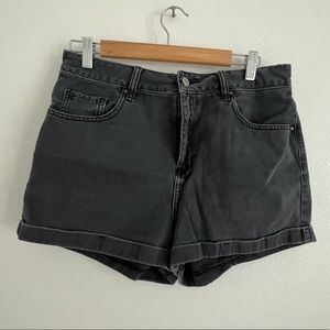 Black Denim PacSun Mom Short size 29